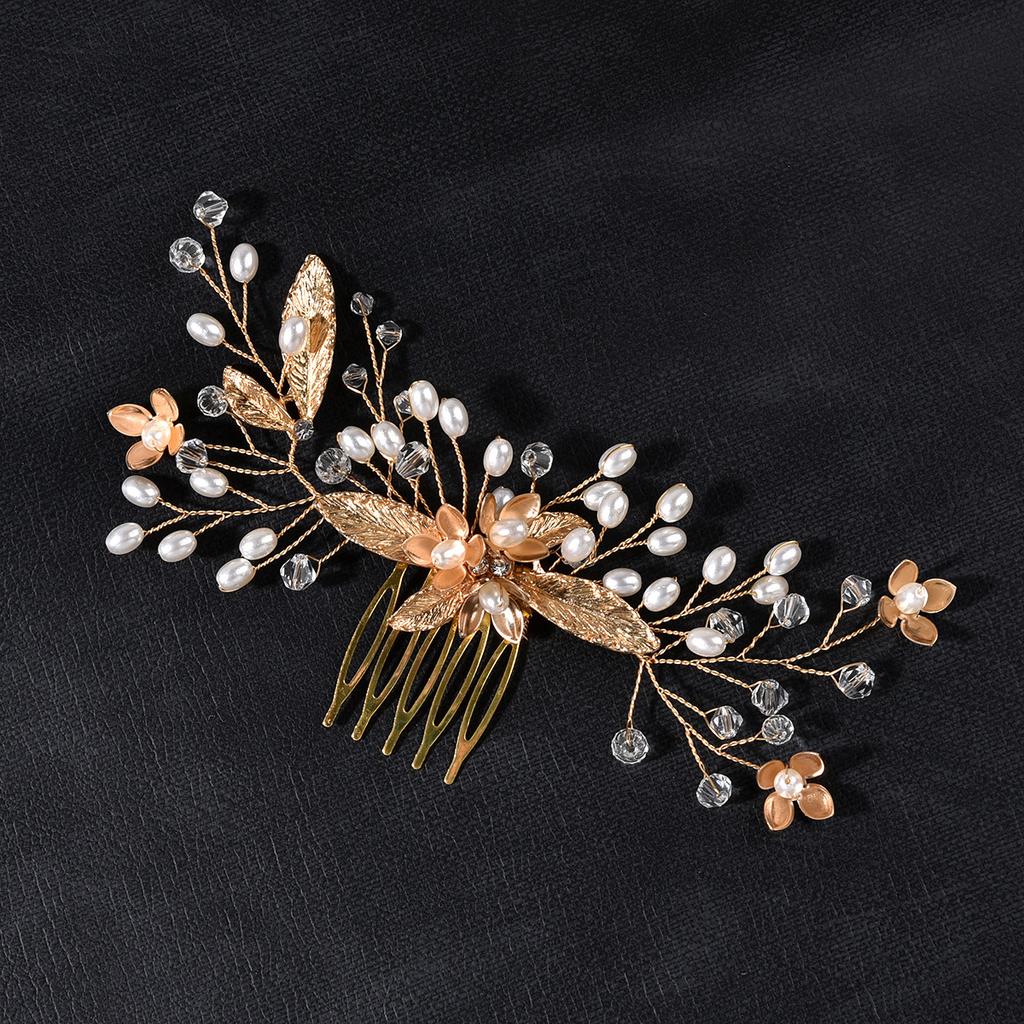 Bridal Handmade Headwear Wedding Dress Crystal Hair Comb New Accessories Factory