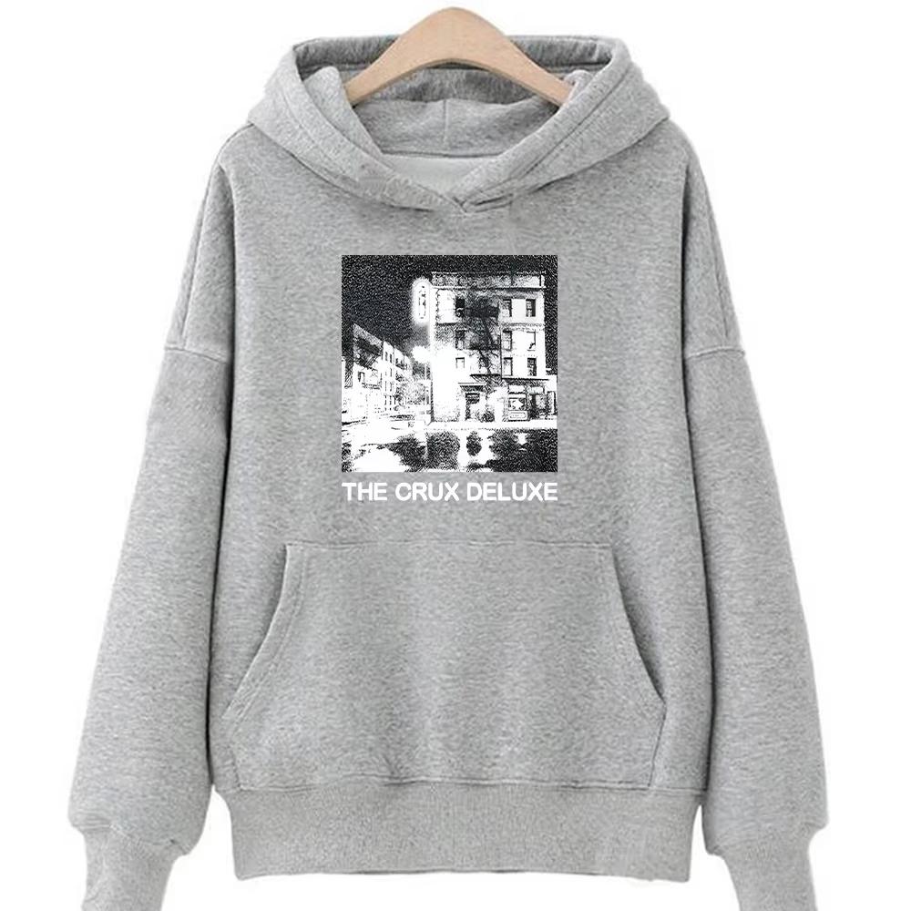The Crux Deluxe Djo Poster Graphic Print Hoodie Unisex Sweatshirt Streetwear Hip Hop Harajuku Y2K Fashion Oversized Pullover