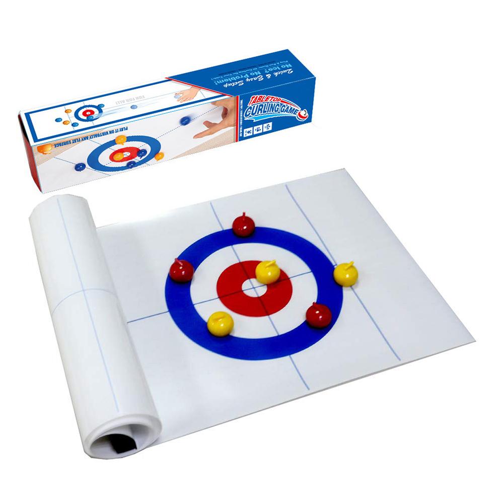 Tisch Mini Curling Spiel Set mit 8/16 Tisch Curling Steinen Sport Party Spiel Ausrüstung für Familie//Reise für Alter 6+