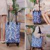 Folding Portable Hand-Pulled Shopping Trolley with Wheels for Camping and Supermarkets