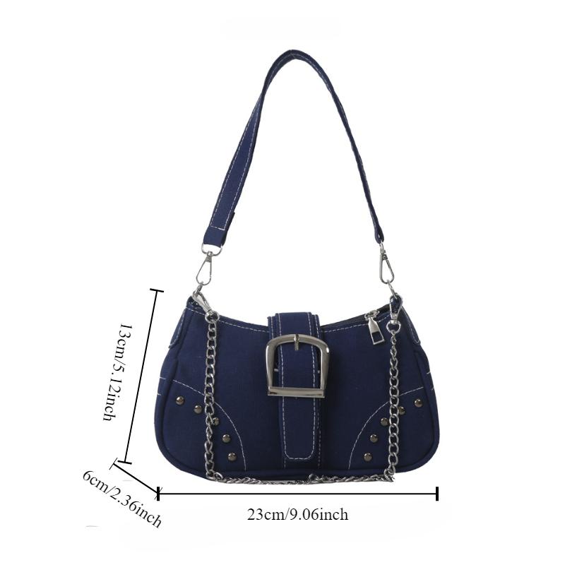 Small Design Jeans Bag Women's New Cross-Shoulder Bag Shoulder Canvas Bag