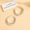 European and American Acrylic Gold-plated Stud Earrings Jewelry Personalized Fashion High Sense Gold Creative Circle Set