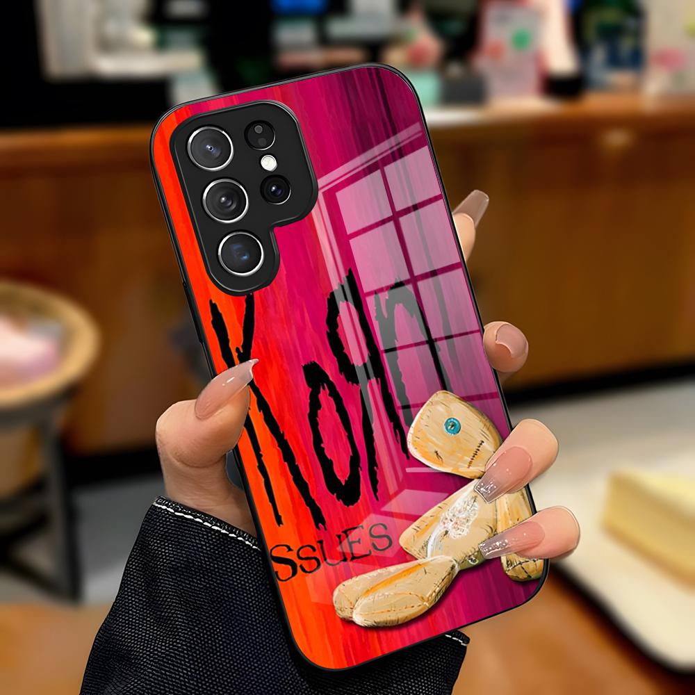 

Rock Band K-Korn Phone Case For Samsung S26 S25 Plus S20 S20 Plus S22 Ultra S23 FE S21 Plus S21 Ultra Glass Cover Samsung S24