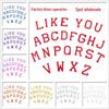26 Black & White English Alphabet Self-Adhesive Embroidery Patches - Clothing & School Uniform Décor.