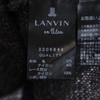 LANVIN en Bleu Wool Blend Design Short Sleeve Design Sweater 38 Gray Knit Women Used