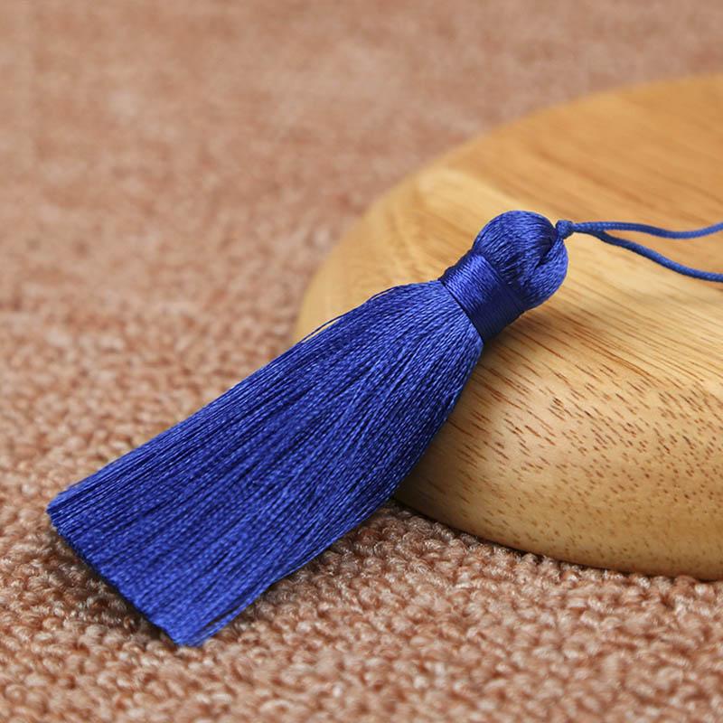 10pcs 8cm Tassel Earrings Polyester Silk Brush Pendant Earring Charm Satin Tassel DIY Jewelry Making Findings Handmade Craft