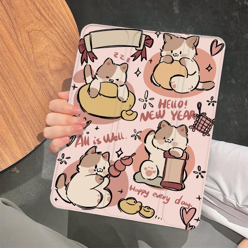 Cute Little Cat Smart Cover for 10.9 10th Gen IPad Air 5 Air 4 Case IPad Pro 11 2022 Ipad Mini6 8.3 2018 9.7 5/6th Air 2/3 10.5