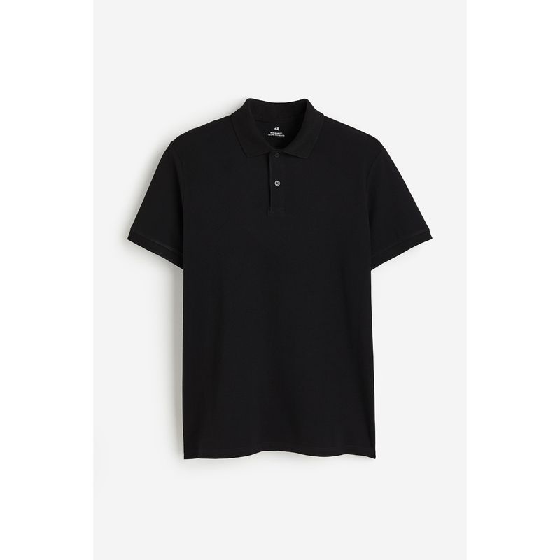 

HM Men s Polo Shirt Fall Fashion Casual Simple Commute Comfortable Short Sleeve Tops 1209183 Black 175/100(M)