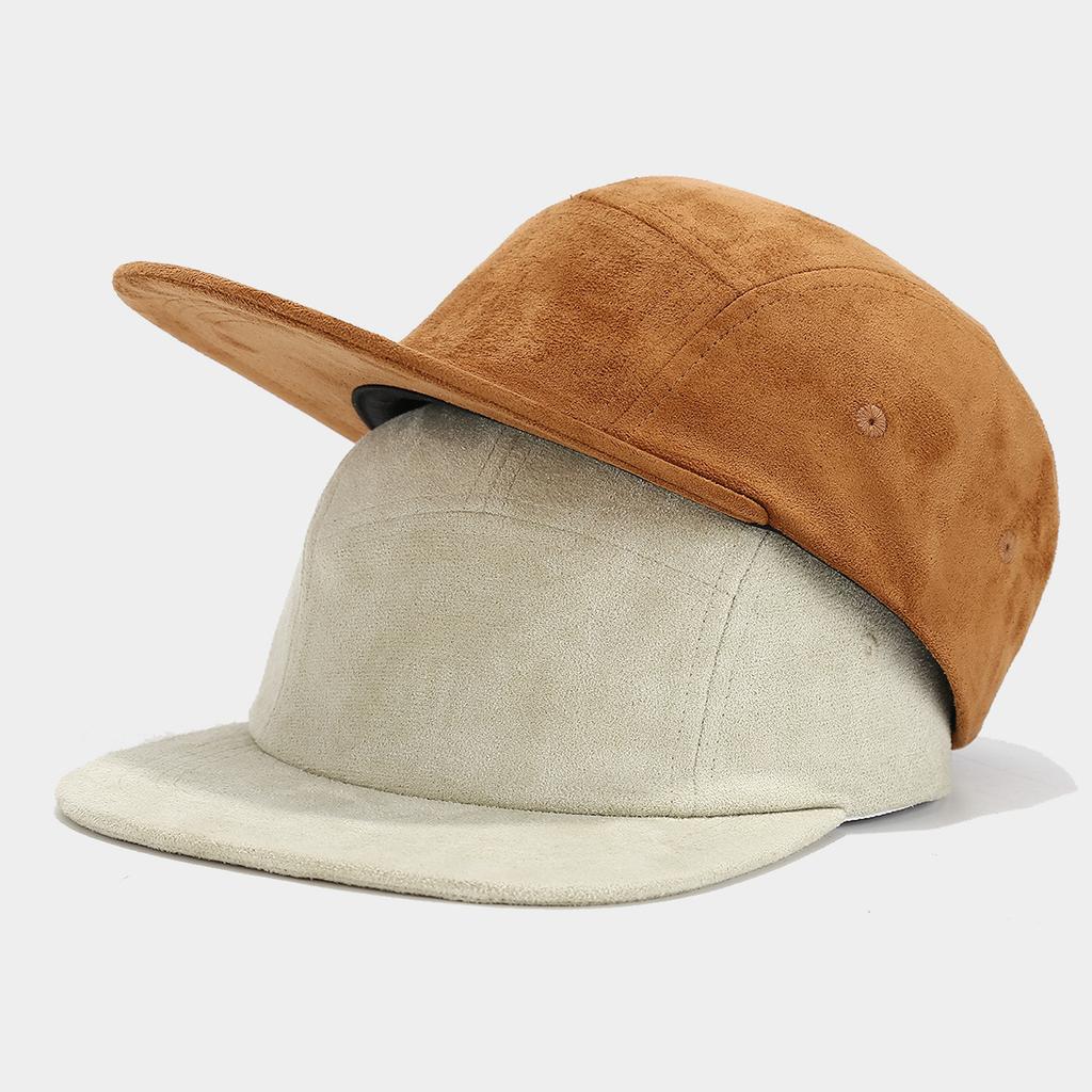 European and American Fashion Retro Solid Color Suede Wide Edge Baseball Cap Shows the Face Small Men and Women All Seasons Trend Hip Hop Hat
