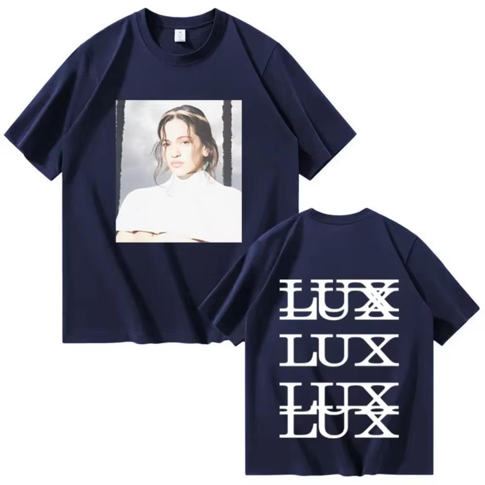 Rosalía LUX T-shirt Nuovo Album Harajuku Grafica Oversize Uomo Donna Manica Corta Top Moda Maschile Accogliente Musica Pop Streetwear