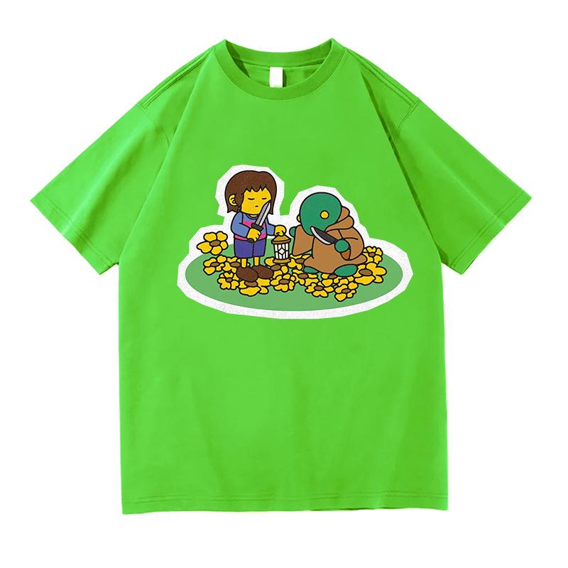 HuUnisex and Tonberry Vintage TShirt Funny Meme Graphic Tee Aesthetic Shirt Unisex 90s Y2K Style Harajuku Pure Cotton Tops Clothes