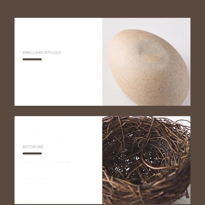 Creative INS Ceramic Eggshell Bird’s Nest Bowl – Ramen, Dessert & Snack Bowl