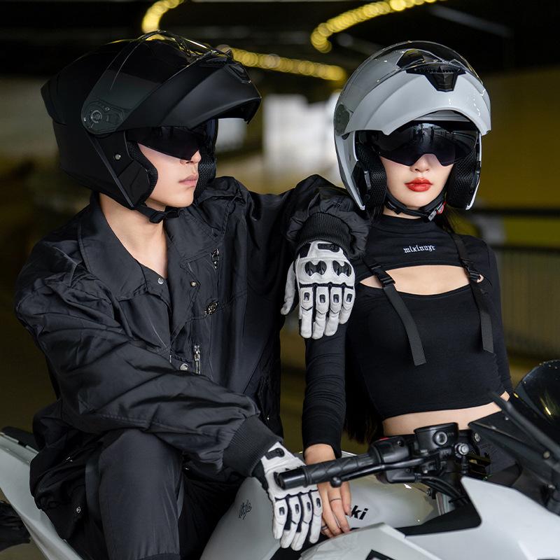 Locomotive winter warm helmet women's four-season universal half helmet cross-border safety helmet