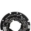 Scheda Luminosa LED IR 36 Lampada Infrarossa Modulo Scheda per Visione Notturna Giorno Telecamera di Sicurezza Alta Definizione LED IR 90 gradi