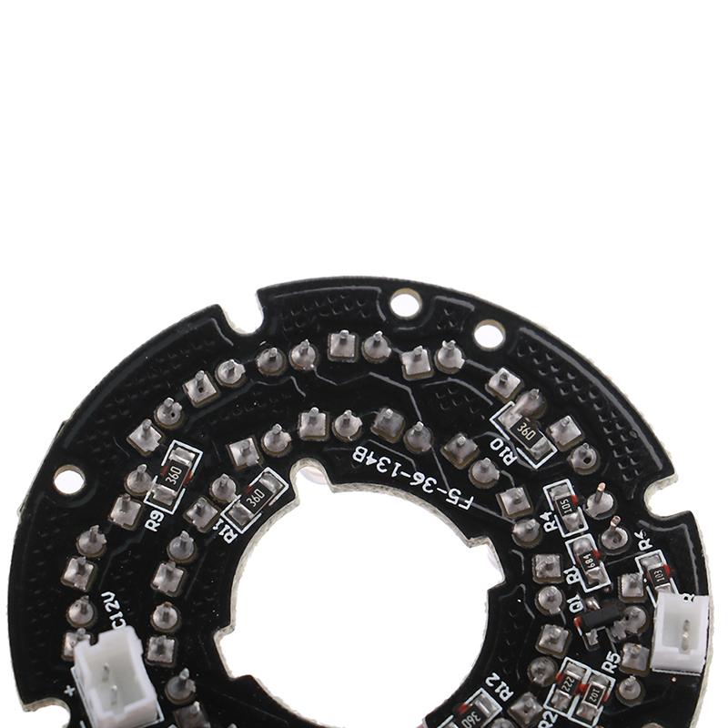 Scheda Luminosa LED IR 36 Lampada Infrarossa Modulo Scheda per Visione Notturna Giorno Telecamera di Sicurezza Alta Definizione LED IR 90 gradi