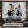 Wall Hanging Tapestry Custom NameATEEZ Pattern Personalized Printed Fabric Wall Decor