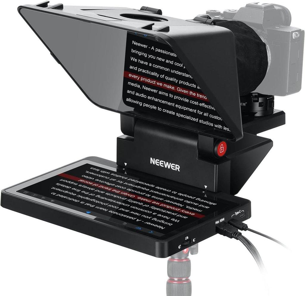 NEEWER X11 Teleprompter 2-in-1 da 11 Pollici con Monitor per Windows MacOS, Supporta Screen Mirroring