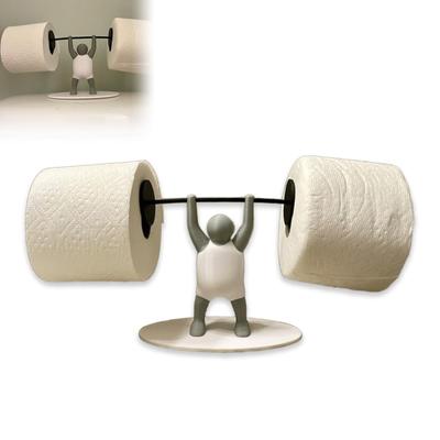 Zábavný držák toaletního papíru pro vzpěrače, 3D tištěný držák toaletního papíru Zábavný stojan pro vzpěrače Držák toaletního papíru pro výzdobu koupelny