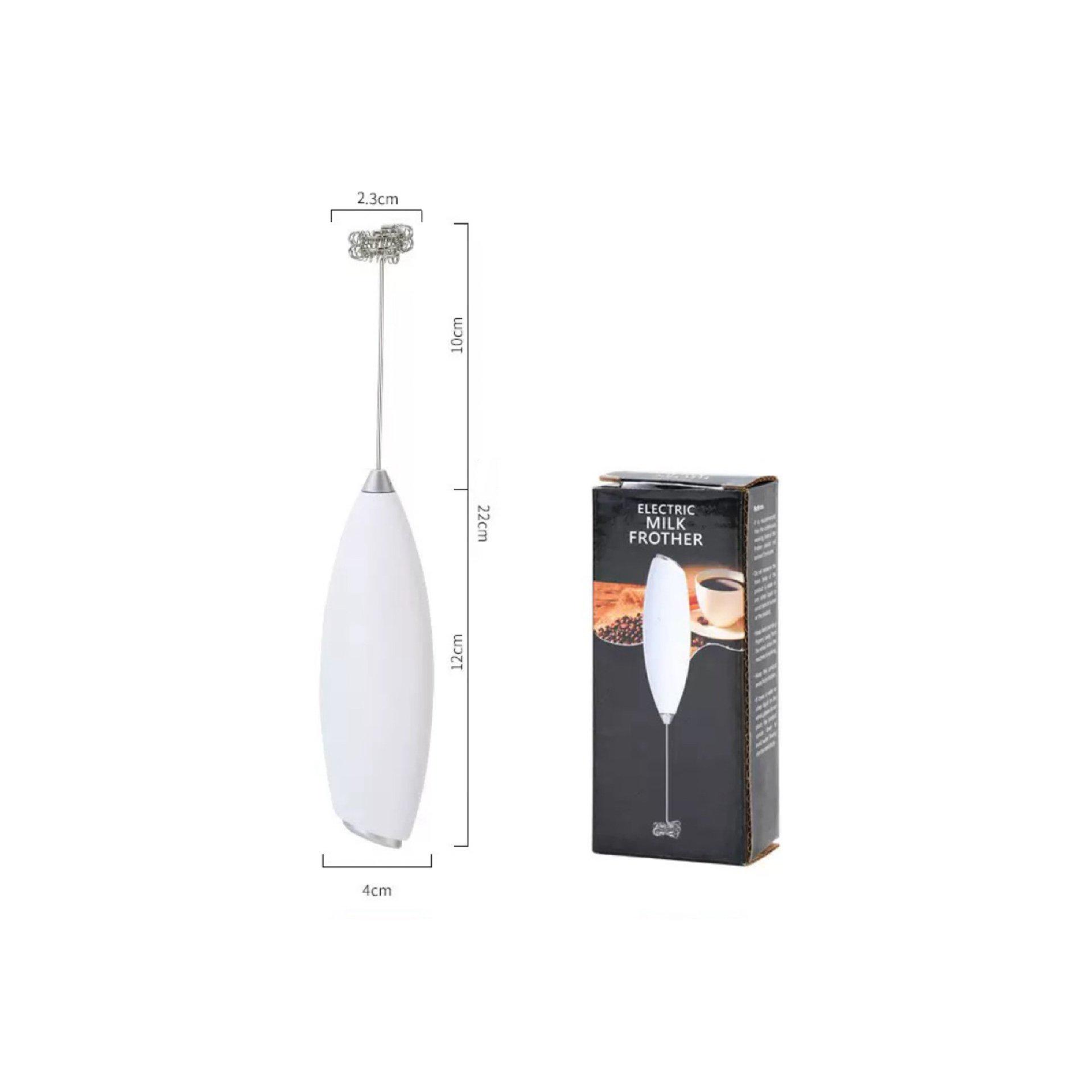 

Compact Milk and Egg Frother for Coffee and Household Use Battery Operated белый