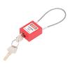 Lockout Tagout Lock Stainless Steel Cable Lock Safety Lockout Padlock with 2 Keys