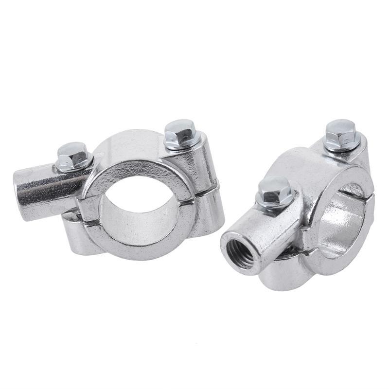 2pcs Motorcycle Handlebar Metal Rear View  Mirror Mount Holder Accessories Motor   Clamp Bracket