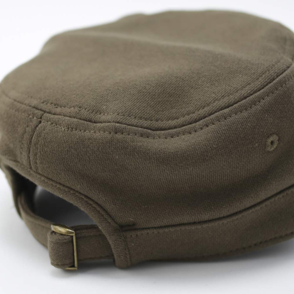 AVIREX Mini Fleece Sweat Standard Work Cap Hat De Gaulle Men's Golf Cap Khaki