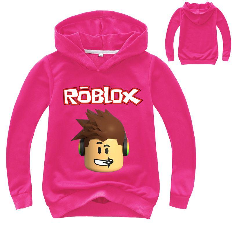 Roblox Cartoon Childrens Print Hoodie Sweater Long Sleeve Fashion Tops Pullover