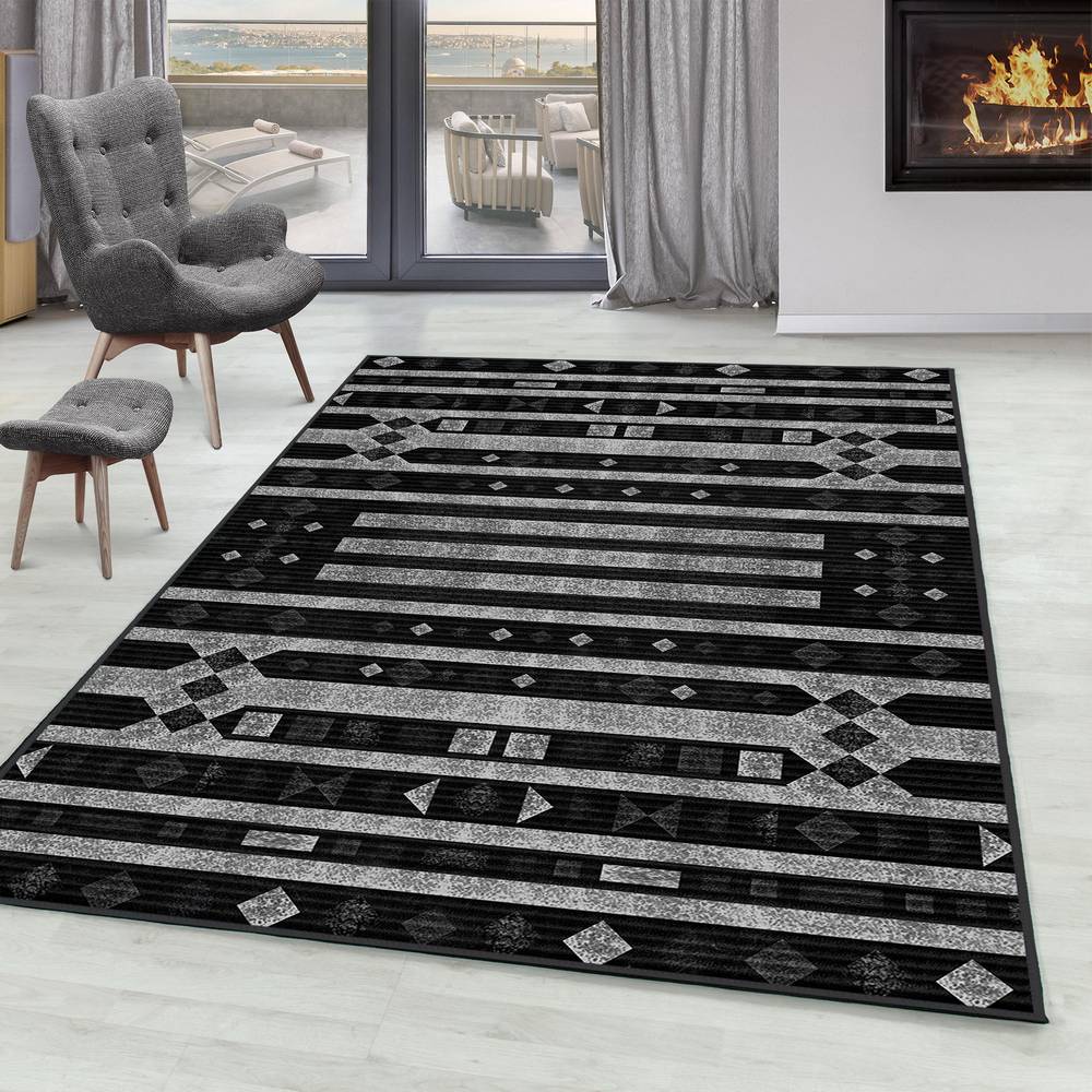 

Eliana Home Washable Printed Carpet LNA0106-SD1117 50x80 чёрный