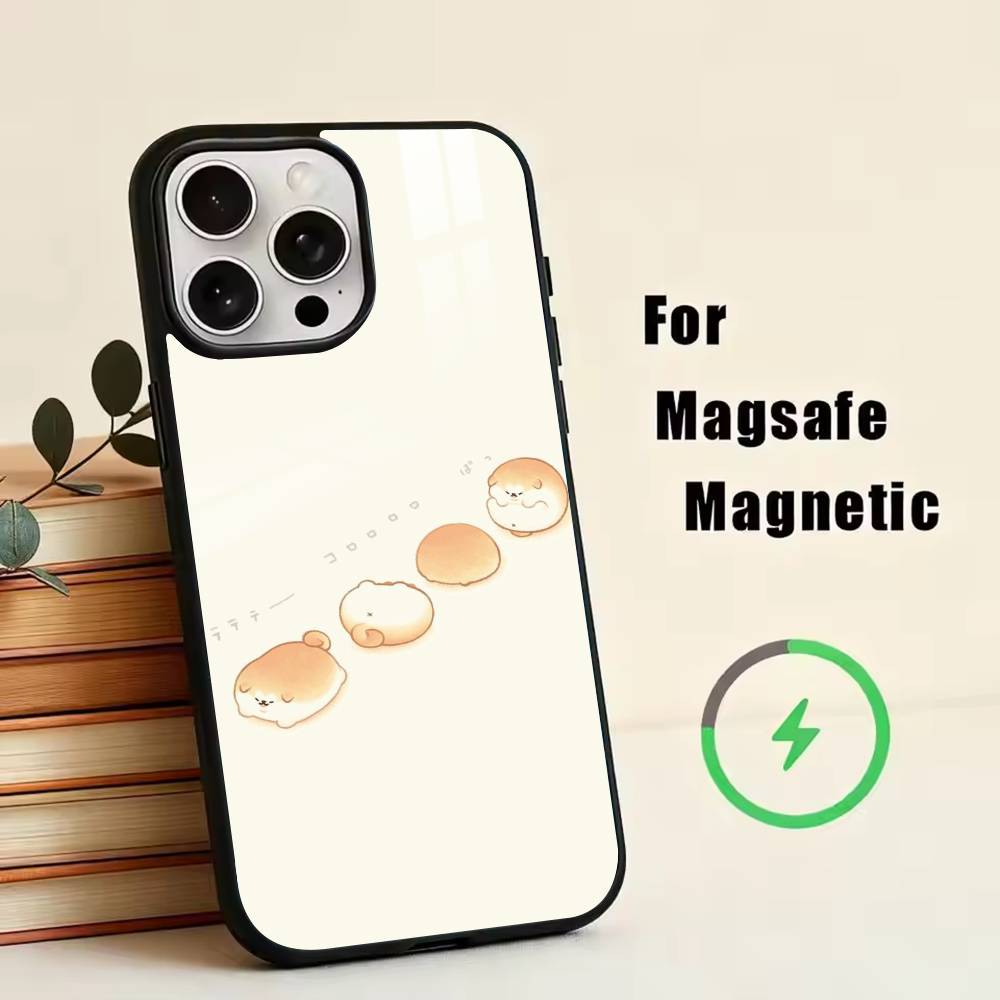 

Cute cartoon Shiba Inu Phone Case For iPhone17,16,15,14,13,12,11 Plus,Pro Magnetic with Magsafe Wireless Charging iPhone13