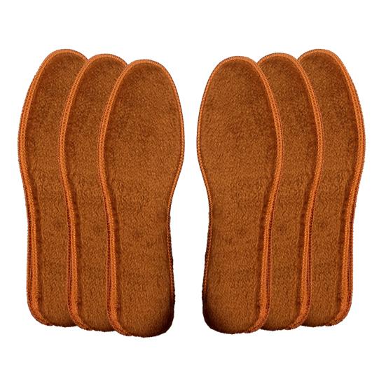 Yousheng 3 Pairs Thermal Fleece Lined Shoe Insoles Thick Warm Comfort Cushion for Cold Weather Breathable Moisture Wicking Insoles