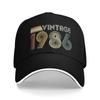 WoUnisex Unisex Vintage 1986 40th Birthday Gift Outdoor Hat Summer 40 Years Old Sun Cap Casual Baseball Cap 2026 Sunscreen Hats