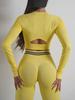 Women's 5-Piece Fitness Suit: Hip-lifting Yoga Pants, Beautiful Back Top, Short-Sleeved Knit Wear