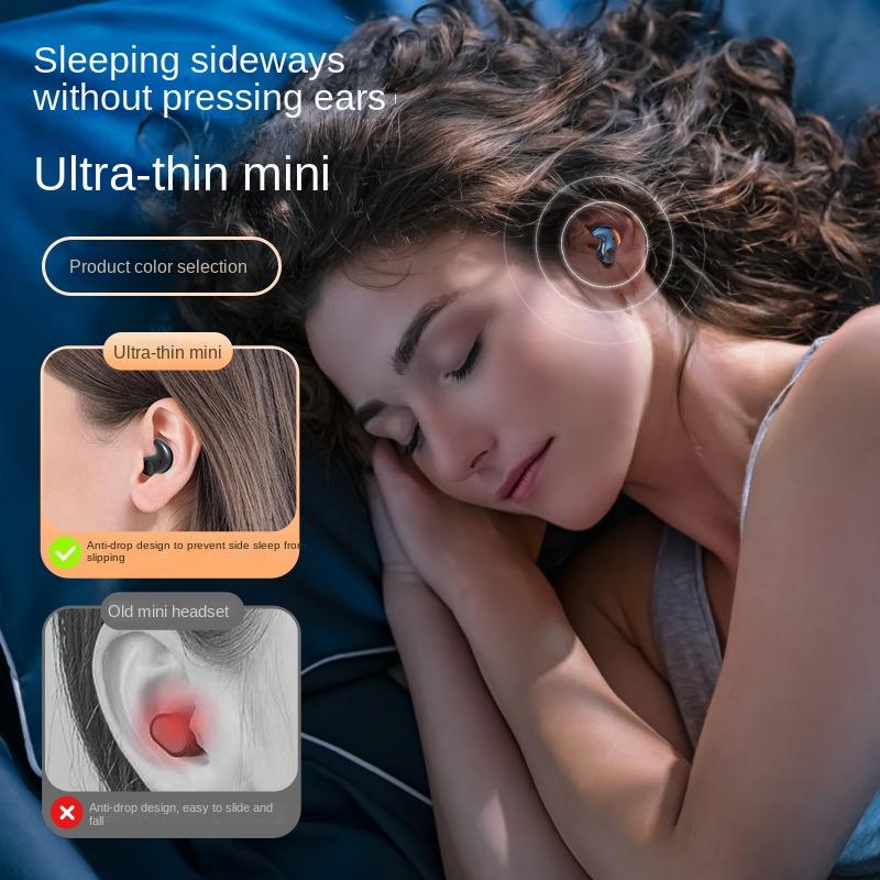 Neue schlafspezifische Bluetooth-Kopfhörer für seitliches Schlafen. Drahtlose TWS-Mini-Sport-Lauf-Kopfhörer