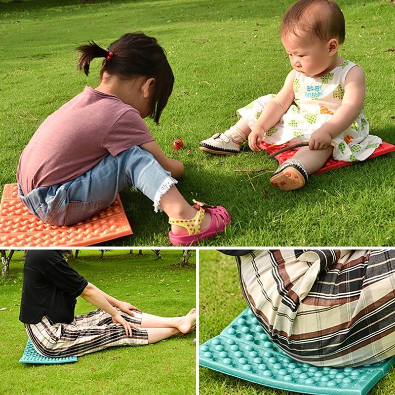 4-Zone Camping Folding Mat Foam Pad Moisture-proof Elasticity Cushion Travel Hiking Picnic Anti-dirty Seat Outdoor Use Tool
