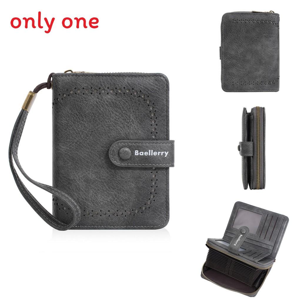 Pu Leather Womens Wallet Card Holder With Antitheft Design For Daily Use