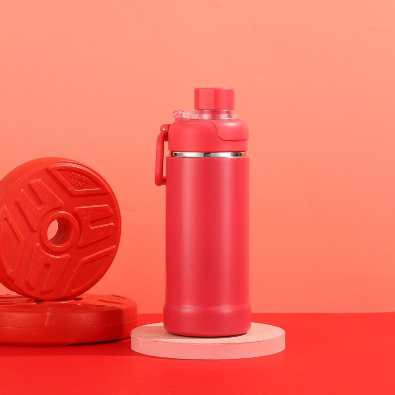 750ml Double Wall Thermos Sports Water Bottle Wide Mouth Drink Thermal Stainless Steel Vacuum Insulated