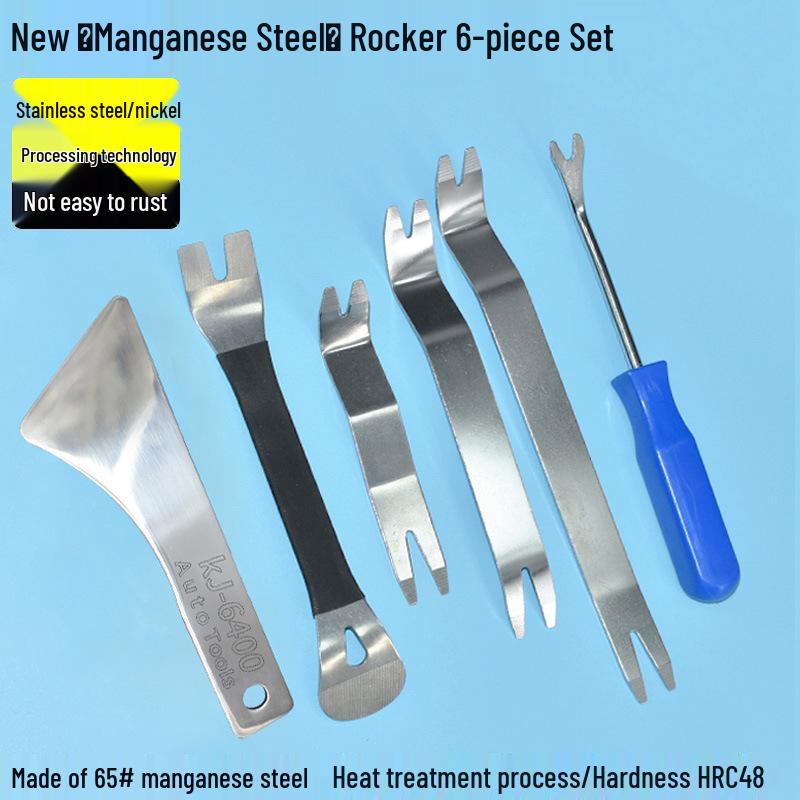 Nerezová sada páčidel a nástrojů pro demontáž čalounění interiéru automobilu