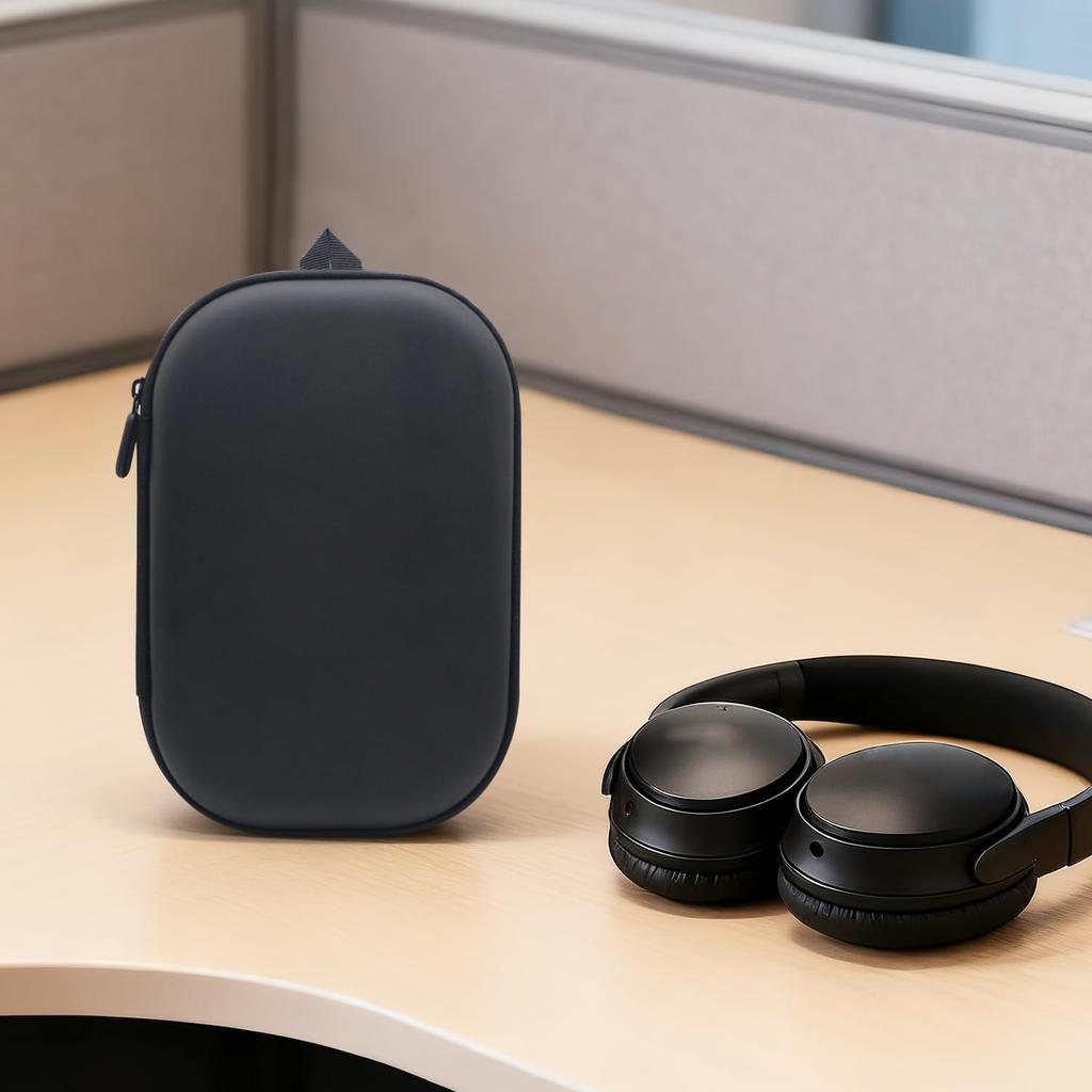 Harde Koffer voor Bose QC15/QC35/QC25/QC45/QC45SE/QC SE, Vervangende Koffer voor Draadloze Noise-Cancelling Koptelefoon met Kabelopslag