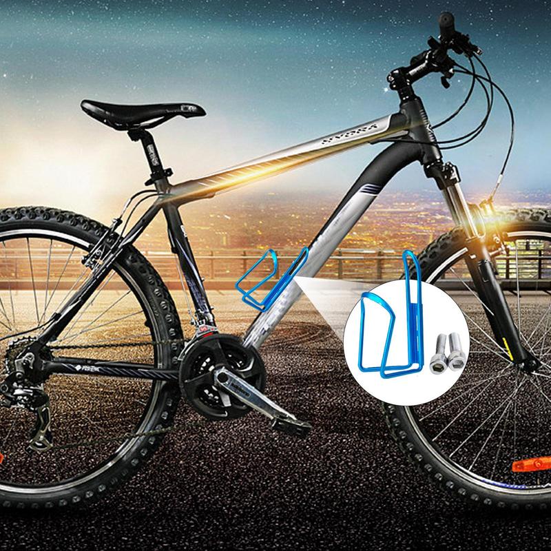 Aluminum Alloy Bicycle Water Bottle Cage Bike Water Holder Lightweight Bike Bottle Mount with Screws Bottle Holder for Road Bike