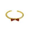 Angola Red Medieval Court Open Ring Retro Enamel Light Luxury Personality Adjustable Stacked Index Finger Ring