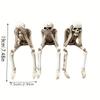 1pc Skull Statues Set, Resin Skeleton Shelf Sitters Sitting Figurines, For Home Bookshelf Table Ledge Edge Decorative,