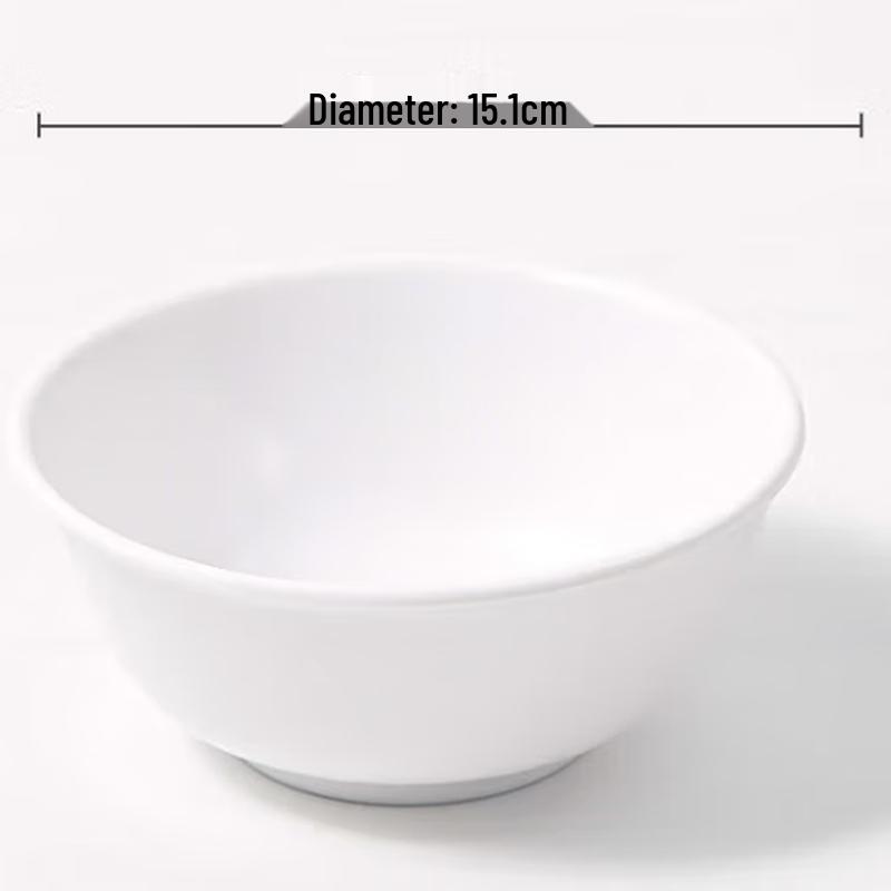 Huei Huang A5 Food-Grade Melamine Commercial Rice & Soup Bowls (Set of 10)
