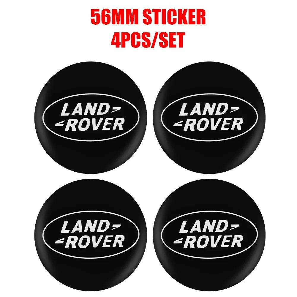 for Land Rover Defender 90 110 Discovery 2 4 Freelander 1 Evoque 4pcs 56mm Car Wheel Hub Center Caps Rim Cover Badges Sticker FG4