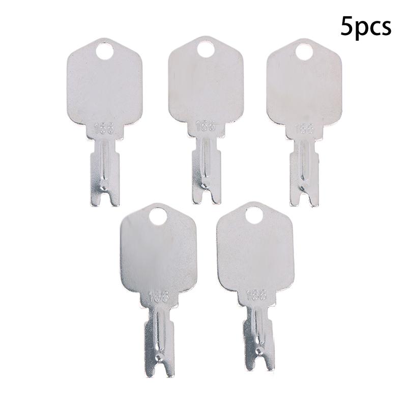 1/3/5Pcs For 166 186304 Forklift Key Heavy Duty Equipment Keys For Excavator Dozer Loader Backhoe Starter A214062 5133504