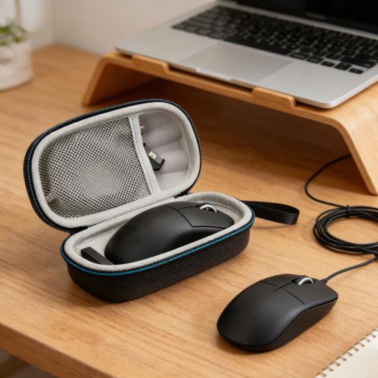 Wireless Mouse Case for Logitech GPW 1/2 EVA Hard Shell Shockproof Zipper Gaming Mouse Organizer Travel Carrying Protector Bag