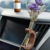 Wooden Car Vent Propagation Vase Holders with Glass Tube Automotive Interior Charm for Plant Display & Interior Decors