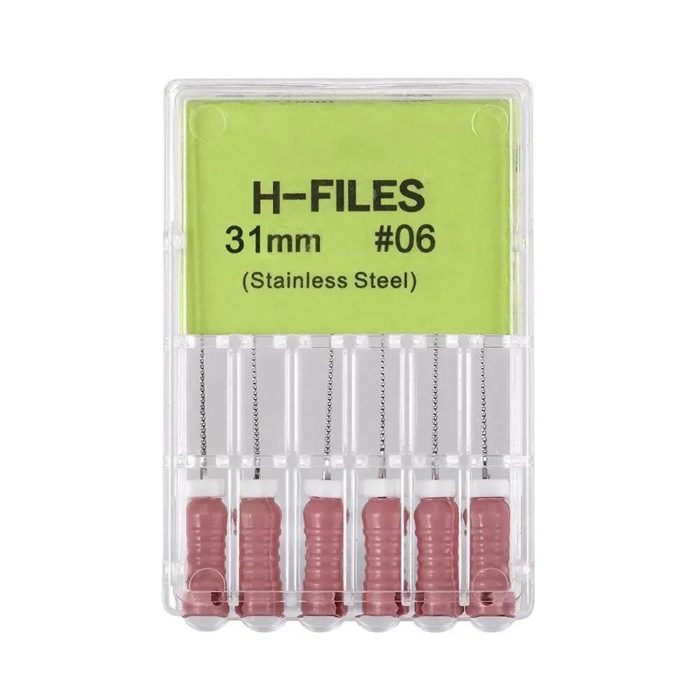 High Quality Dental H- Files Stainless Steel Hand Use Root Canal H File Endodontic Treatment File for Dentistry Instrument