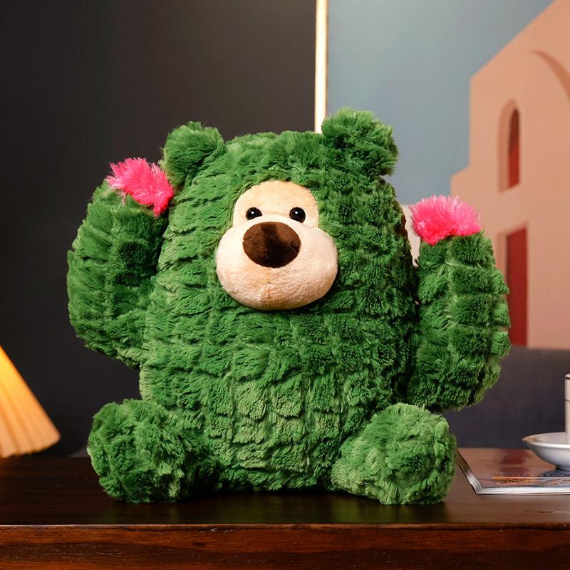 

Cute pineapple pineapple doll plush toy healing cactus bear doll children s soothing pillow doll 18cm（0.1kg）