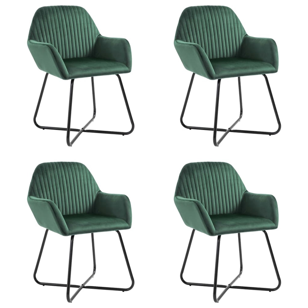 Chaises à manger lot de 4  velours