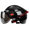 [Custom] Summer Half Helmet for Motorcycle/Electric Bike Unisex Safety with Sun-Protective Clear Visor 3C/DOT Certified